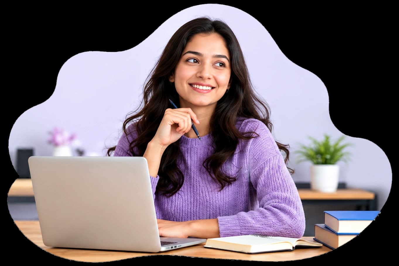 Student studying with laptop on Learnova